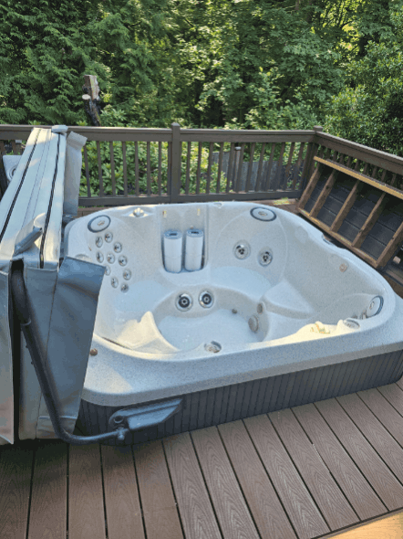 Hot Tub In Deck
